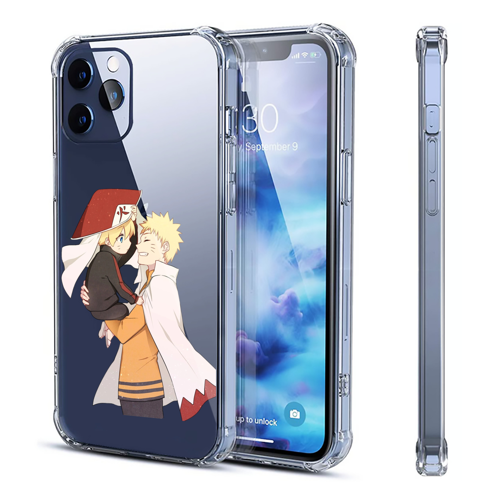 （画像用） NARUTO -ナルト- うずまき ナルト Uzumaki Naruto 【iPhone 12シリーズ対応】透明スマホケース（クリアソフトケース）